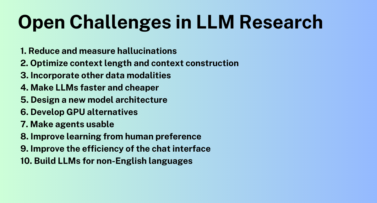 Deciphering the Key Challenges in Large Language Model Research